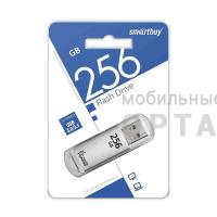 Флешка USB3.0 256 Гб Smartbuy  V-Cut  серебро
