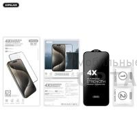 Защитное стекло 10-in-1 Supglass SG-01 4X Quadruple Strength Glass, для iPhone 15 Pro