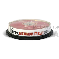 Диск CD-R Mirex Brand 52X 700 МБ, Cake box (10/300)