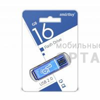 Флешка USB 16 Гб Smartbuy  Glossy  синий