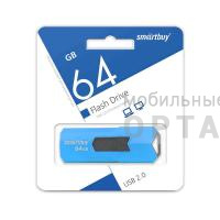 Флешка USB 64 Гб Smartbuy  Stream  синий