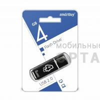 USB  4GB  Smartbuy  Glossy  чёрный