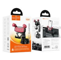 Держатель автомобильный HOCO H67 Gamble, для смартфона, пластик, торпедо, цвет: чёрный/красный (1/98)