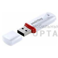 USB  8GB  Smartbuy  Crown   белый