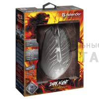 Мышь игровая, проводная DEFENDER Dark Agent GM-590L 6 кнопок,12800dpi