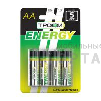 Элемент питания ТРОФИ ENERGY LR6  BL4  (4/40/720/17280)