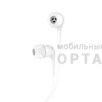Наушники внутриканальные HOCO M40 Prosody, микрофон, кнопка ответа, кабель 1.2м, цвет: белый (1/21/210)