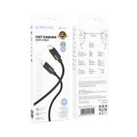 Кабель Type-C to Type-C Borofone BX106, 1m, 3A, 60W, черный