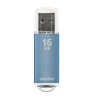 Флешка USB 16Gb SmartBuy V-Cut, USB 2.0, синий