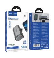 Power Bank HOCO Q31, Ingenious, 5000mAh, PD/ QC/ FCP/ AFC,  черный