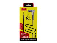 Aux-кабель Jack 3,5mm(m)-Jack 3,5mm(m) Earldom ET-AUX21, 1m, коннектор с пружиной, черный