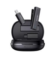 Микрофон петличный беспроводной Usams US-ZB247, Type-C- Lightning, Type-C-USB, черный
