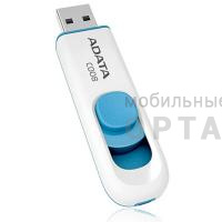 Флешка USB 32 Гб A-Data  C008  белый/синий