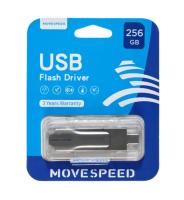 Флешка USB 256 Гб Move Speed YSULDP, USB3.0, R/W-100/20 MB/s, серебристый