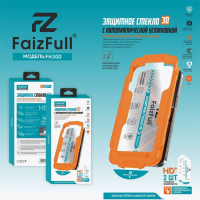 Стекло защитное FaizFull FH300, с автоустановкой, в комплекте 2шт, для iPhone 14 Pro Max/15 Plus/16 Plus