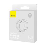 Набор металлических колец Baseus Halo Series Magnetic Metal Ring, PCCH000012, 2 шт, silver