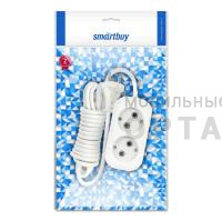 Удлинитель Smartbuy 2 гнезда 5 метра 10А/2,2кВт без заземления ПВС 2х1,0 (SBE-10-2-05-N) (1/40)