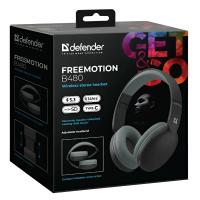 Гарнитура полноразмерная DEFENDER FreeMotion B480 беспроводная, микрофон, черный (1/20)