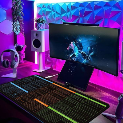 Игровой коврик для стола FaizFull PAD94 Горячие Клавиши, 90*40cm