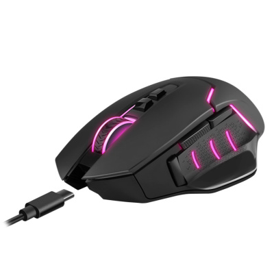 Беспроводная игровая мышь REDRAGON Mirage Pro RGB, 8000 DPI, б.п, черный