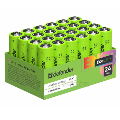 Элемент питания DEFENDER LR6 АА EcoLine box24 (24/480)