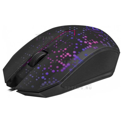 Мышь игровая, DEFENDER Event MB-754, черный, USB, проводная, подсветка, 3 кнопки