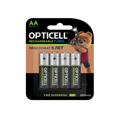 Аккумулятор OPTICELL TURBO  HR6 BL4 (2600 mAh) (4/40)