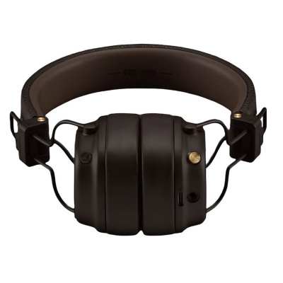Наушники беспроводные накладные Marshall Major V (Premium 1:1 качество), коричневые, в коробке