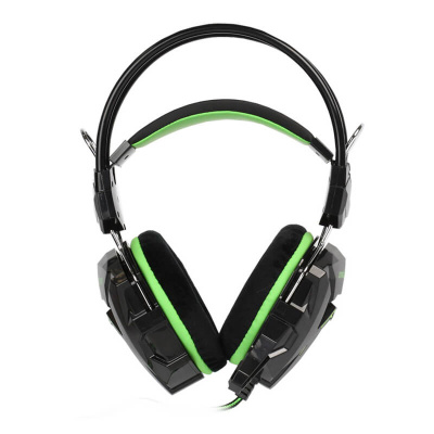 Наушники игровые Smartbuy SBHG-1200 RUSH SNAKE, черная/зеленая