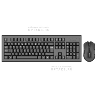 Набор компьютерный клавиатура + мышь A4TECH 3000NS клав:черный мышь:черный USB беспроводная Multimedia