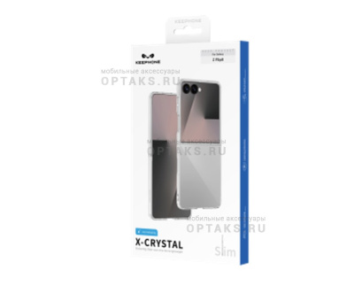 Чехол KEEPHONE X-CRYSTAL ULTRA SLIM CASE Samsung Flip 8 Clear