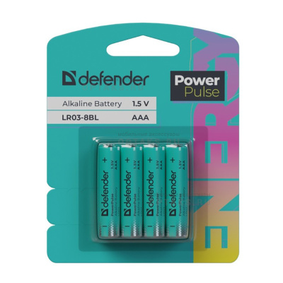 Элемент питания DEFENDER LR03 ААА PowerPulse BL4 (40/240)
