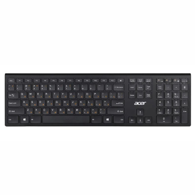 Клавиатура беспроводная ACER OKR020 черный USB slim Multimedia (1/20)