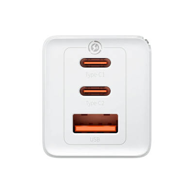 СЗУ блок питания Baseus GaN5 Pro Fast Charger 2C+U 65W EU  White