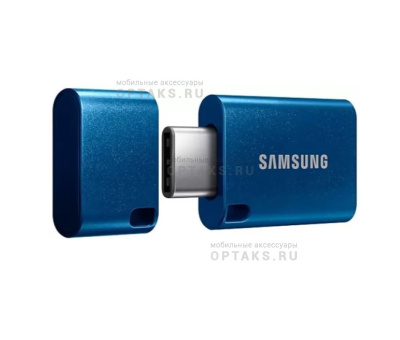 Флешка USB 64 Гб Samsung, USB3.1, металл, Type-C, синий