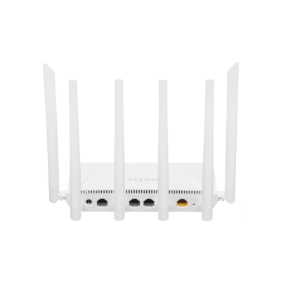 Mesh-роутер NETIS NC63 гигаб. двухдиапазонный и 6-ю антен, 5 дБи,Wi-Fi 5, AC1200, 5 ГГц и до 300 Мбит/с на частоте 2,4 ГГц, IPv6, IPTV (1/10)