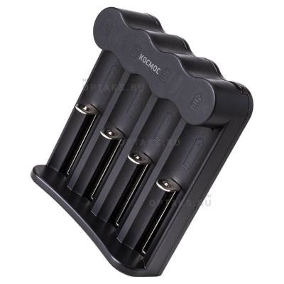 Зарядное устройство КОСМОС KOC703USB 1-4 16340,17335,18490,18650, 20700 питание от USB шнур. автомат.