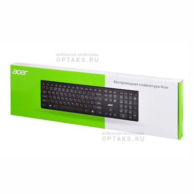 Клавиатура беспроводная ACER OKR020 черный USB slim Multimedia (1/20)