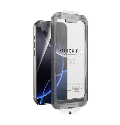 Стекло защитное KEEPHONE QUICK FIT 3D БЕЗ РАМКИ FULL GLUE с автоустановкой GLASS iPhone 16/iPhone 15