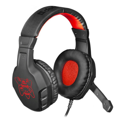 Наушники игровые DEFENDER Сujo черный+красный, провод 2м